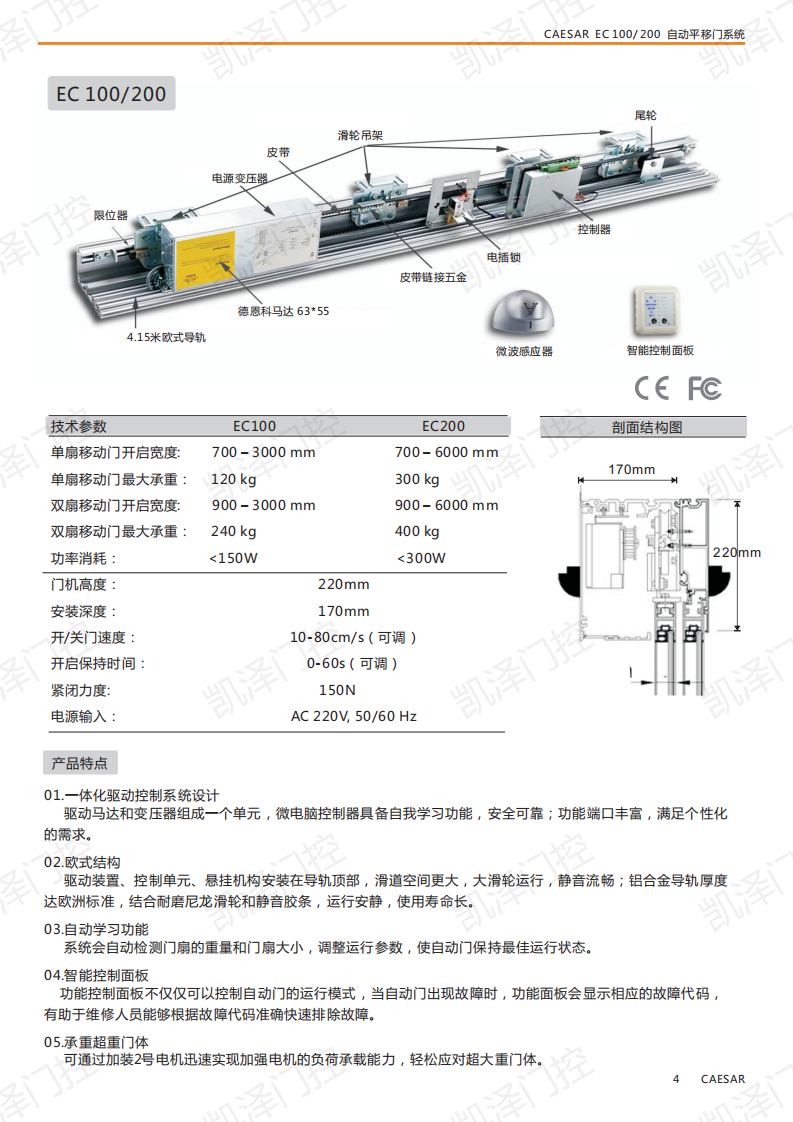 EC100/EC200平移門機(jī)組