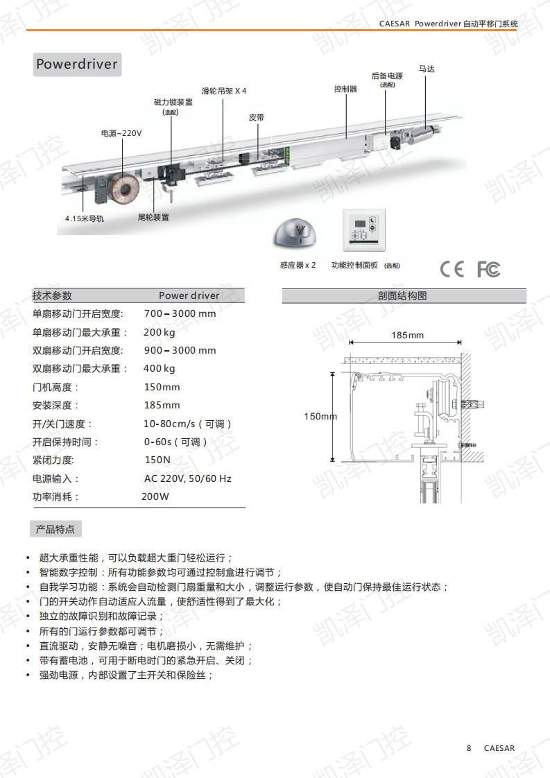 Powerdriver 平移門機組